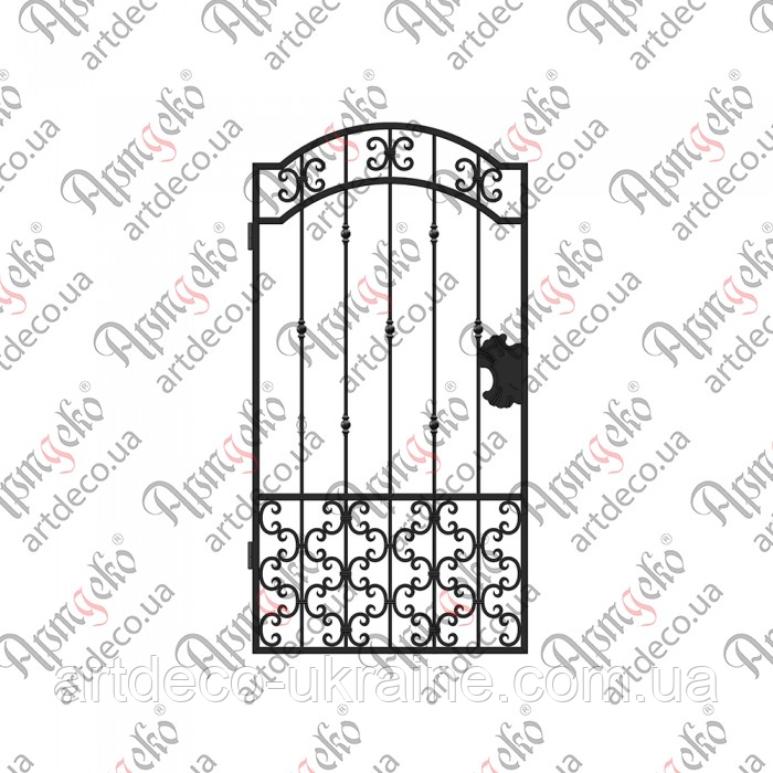 Кована хвіртка 2000х1010.(КД-18) КОМПЛЕКТ ЕЛЕМЕНТІВ, фото 1