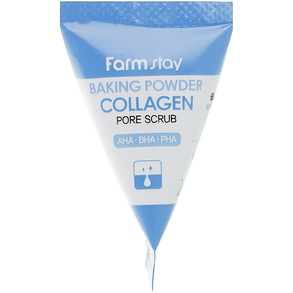 Очищаючий скраб для обличчя з колагеном Farmstay Baking Powder Collagen Pore Scrub 7г * 1 шт