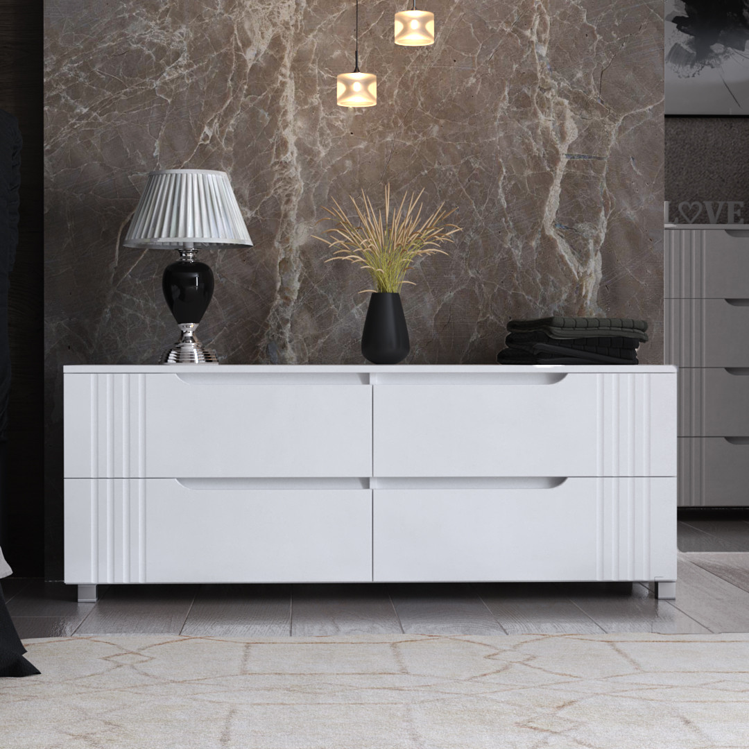 Комод "Портленд" К-207, Білий (138/53/40),  DiPortes, фото 1