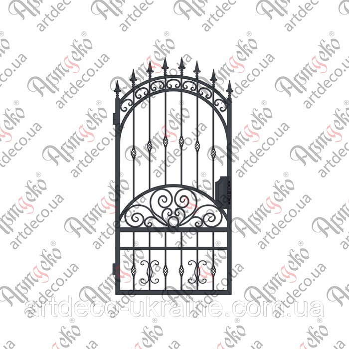 Кована хвіртка 2000х1000.(КД-16). КОМПЛЕКТ ЕЛЕМЕНТІВ, фото 1