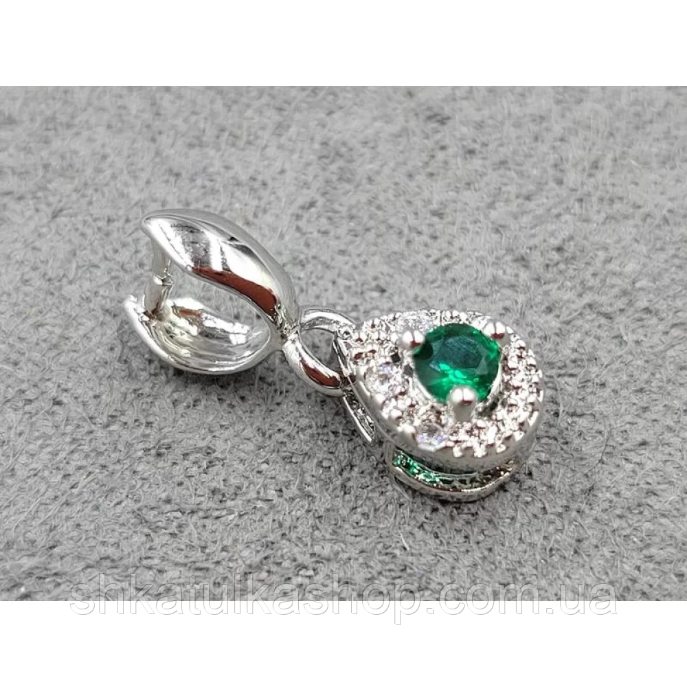 Тримач для намистин 5,8*16мм, колір сталь, гіпоалергенний сплав, фото 1