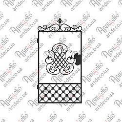 Кована хвіртка 1950х1000.(КД-14) КОМПЛЕКТ ЕЛЕМЕНТІВ