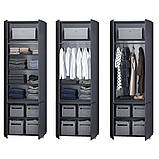 Шафа для одягу  "Портленд", К-824-L, Графіт / Графіт (80/230/52), МДФ, фото 4