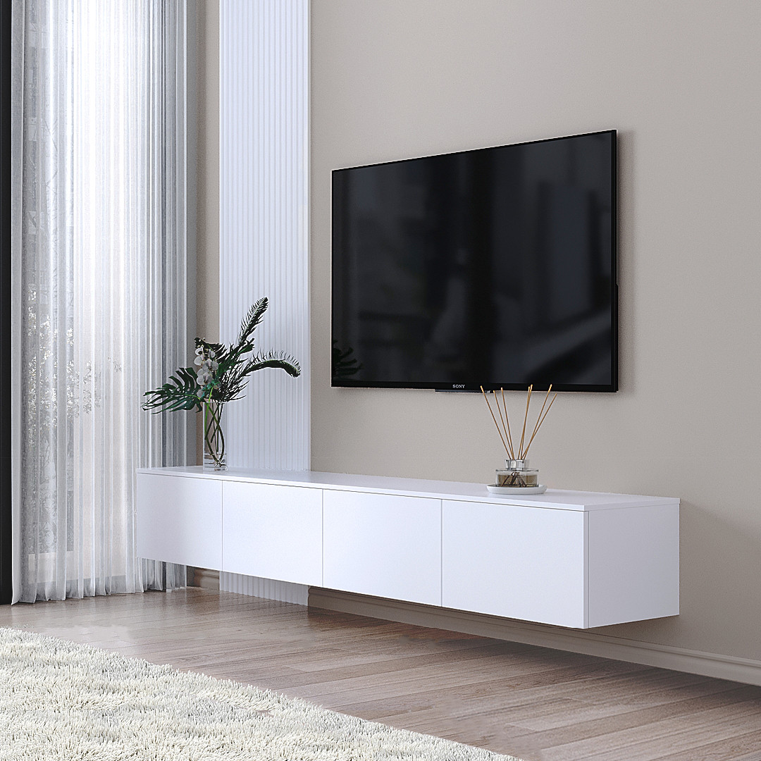 Тумба ТВ "Капрі" навісна, К-506, Біла (180/33/35), фото 1