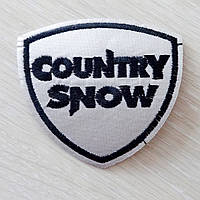 Термоаппликация шеврон "Country snow" 72*66 мм светоотражающая