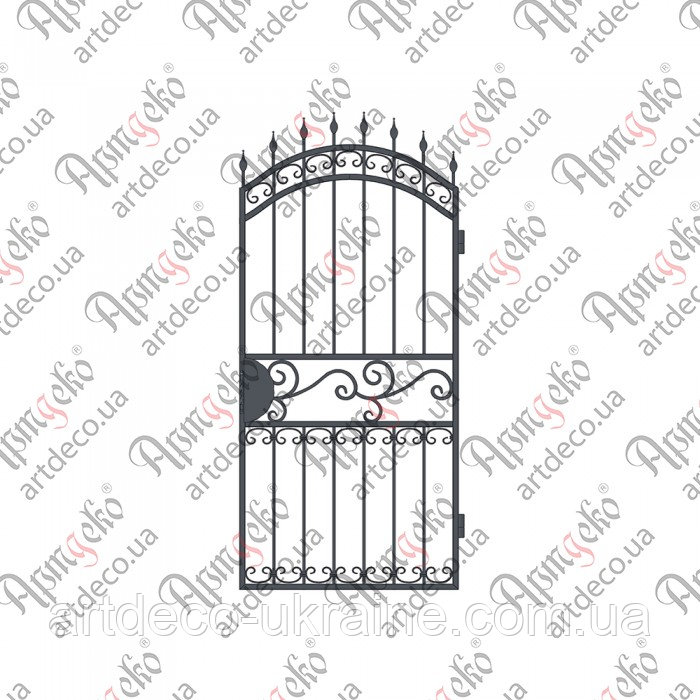 Кована хвіртка.2020х920 (КД-11) КОМПЛЕКТ ЕЛЕМЕНТІВ, фото 1