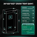 Гроубокс, гроутент Mars Hydro 90x50x160 cm, фото 3