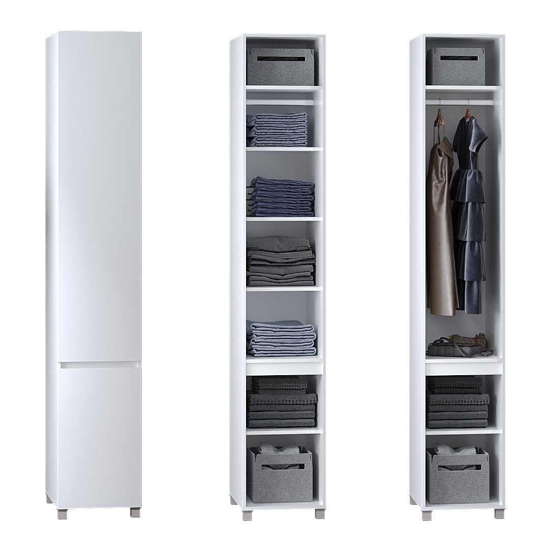 Пенал для одягу  "КАПРІ", К-825-4, Білий (40/230/52), фото 1