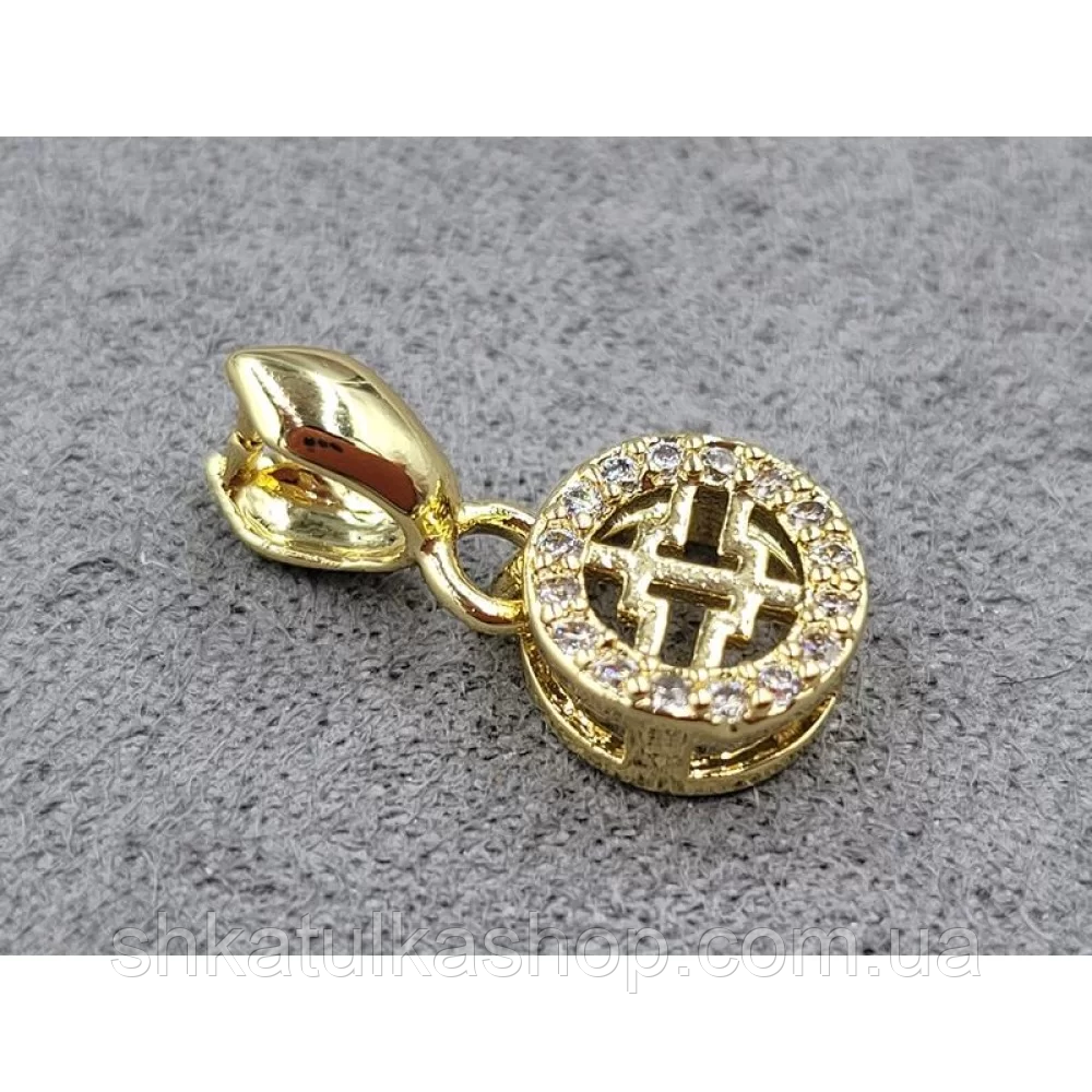 Тримач для намистин 8,7*17мм, колір золото, гіпоалергенний сплав, фото 1