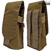 Підсумок на 2 магазини АК закритий м'який Койот MELGO