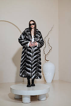 Шуба преміум класу з хутра Шиншили