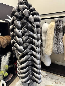 Шуба преміум класу з хутра Шиншили