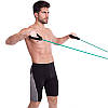 Еспандер трубчастий з ручками з дверним фіксатором FI-2659-G 15LB (латекс,d-9x6мм, l-120 см, зелений) Код, фото 9