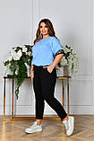 9310-29 Спортивний костюм жіночий двунитка напівбатал (4 од: 48,50,52,54), фото 6
