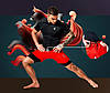 Компресійні шорти для RDX MMA T16 2-в-1 RED/BLACK-L, фото 9