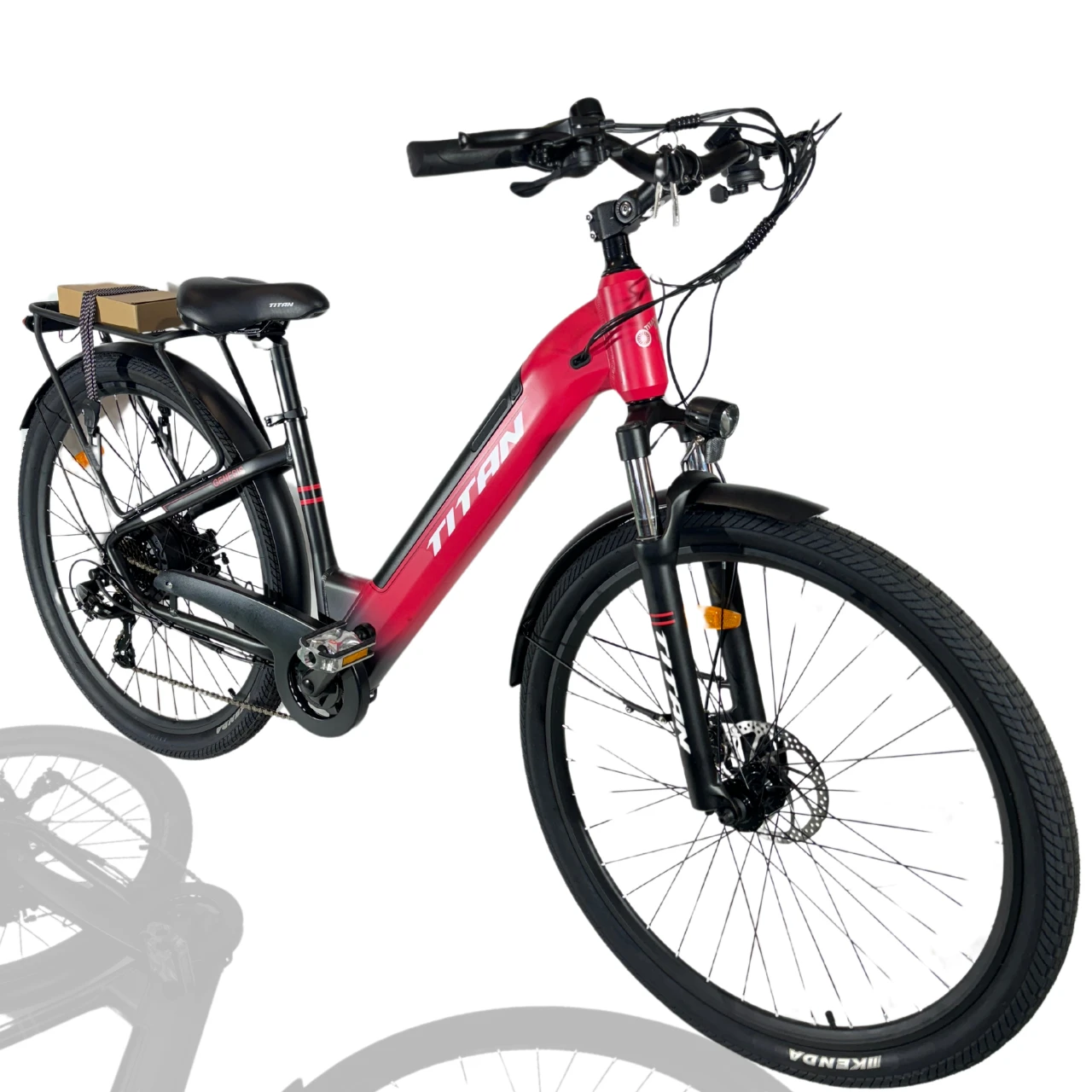 Електровелосипед 29" Genesis 2024 Рама-16" red-black