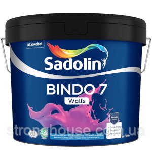 Sadolin BINDO 7 BW Шовковисто - матова фарба, що миється ( Біндо 7 Садолін ) 9л.