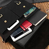 Чоловіча сумка через плече коричнева молодіжна вінтажна шкіряна Paolo Peruzzi, фото 6