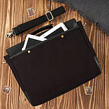 Чоловіча сумка через плече коричнева молодіжна вінтажна шкіряна Paolo Peruzzi, фото 8