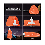 Термоспальний мішок Bass Polska BH 41980 із сигнальним свистком та утеплювачем для активного відпочинку, фото 4