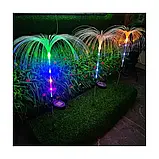 Світлодіодні сонячні садові світильники Медуза Bass Polska BH 12784 з ефектом мерехтіння та водонепроникним дизайном, фото 5