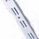 Рейка подвійна біла 2м (1,2мм) напрямна (профіль) настінний, фото 6