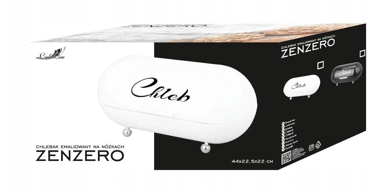 Металева овальна хлібниця Chomik NEL5040 з емальованим покриттям для збереження свіжості хліба та випічки, фото 1