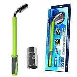 Ключ телескопічний L-подібний для колісних болтів Bass Polska 7487 з посиленою рукояткою і високим моментом, що крутить., фото 6