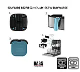 Безмаслена аерофритюрниця Bass Polska BH 10875 з функцією багатофункціональної печі 65 л та потужністю 2200 Вт, фото 3