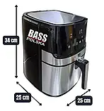 Безмаслена аерофритюрниця Bass Polska BH 10875 з функцією багатофункціональної печі 65 л та потужністю 2200 Вт, фото 5