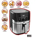 Безмаслена аерофритюрниця Bass Polska BH 10875 з функцією багатофункціональної печі 65 л та потужністю 2200 Вт, фото 8