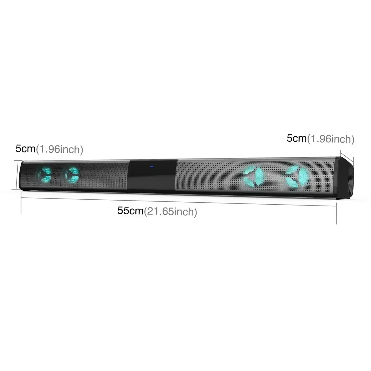 Мініатюрна акустична система BS28E із сабвуфером, Bluetooth та RGB-підсвічуванням для ідеального звучання