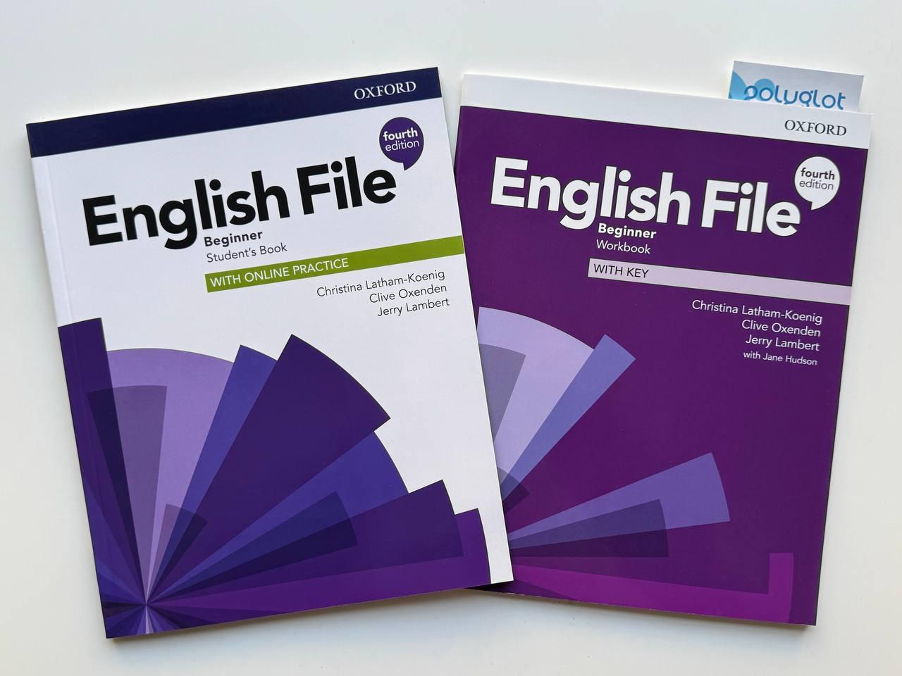 Комплект English File Fourth Edition Beginner Student book + Workbook