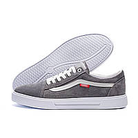 Чоловічі шкіряні кеди VS Grey