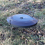 Садж сковорідка для гриля, Садж із диска борони, Диск для багаття, Сковорідка для мангала з диска, фото 2