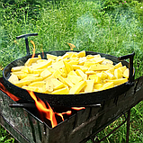 Садж сковорідка для гриля, Садж із диска борони, Диск для багаття, Сковорідка для мангала з диска, фото 8