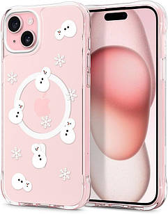 Чохол Spigen Cyrill UltraSheer MagSafe Snowman Crystal Clear для iPhone 15