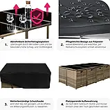 Меблі для відпочинку з ротангу Palma, натуральний/темно-сірий колір, фото 4