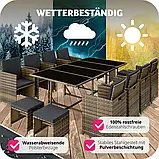 Меблі для відпочинку з ротангу Palma, натуральний/темно-сірий колір, фото 5