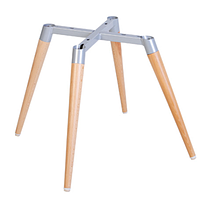 Каркас стільця Wood з металевими накладками alu (Новий Стиль ТМ)