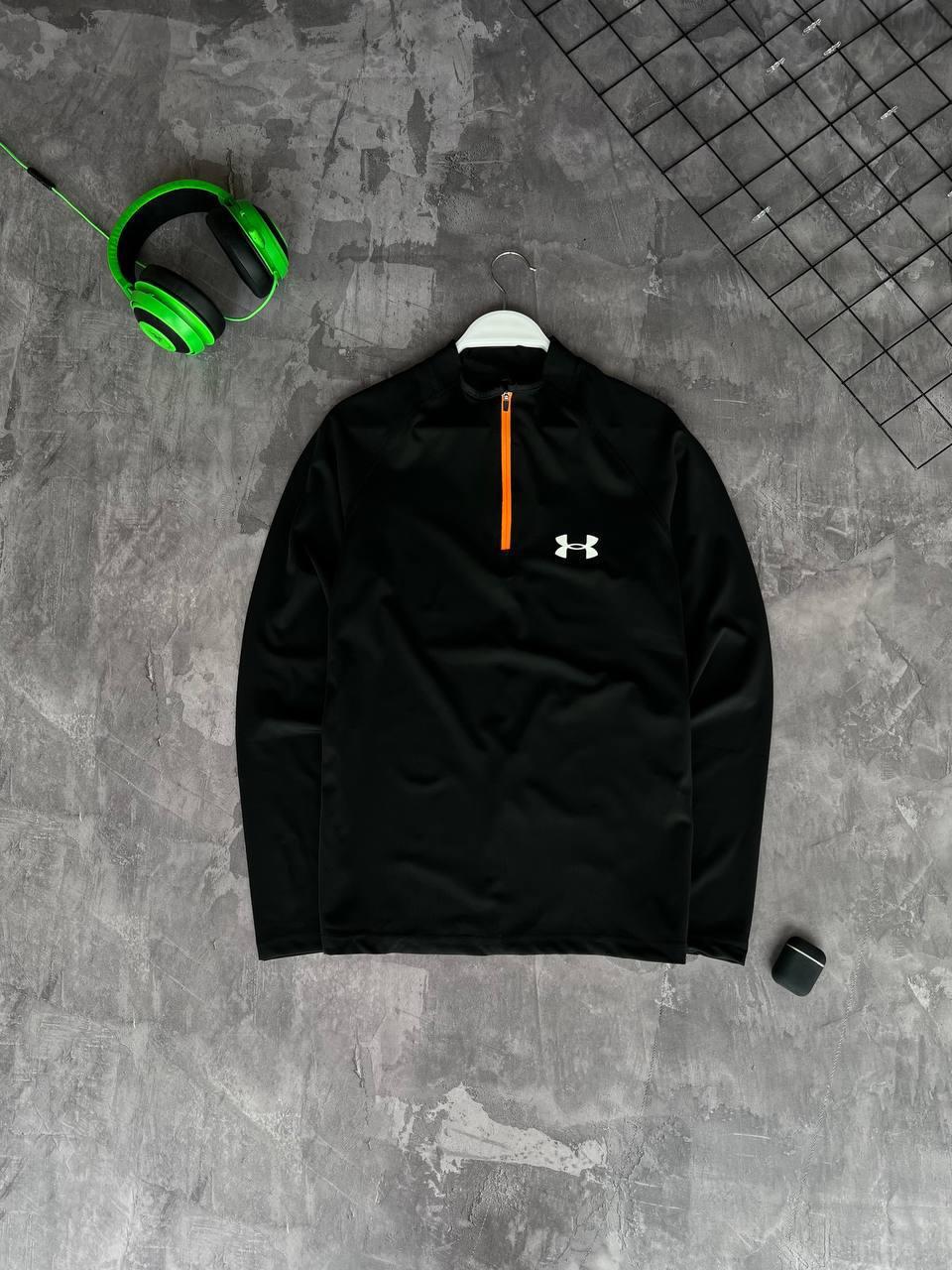 Кофта Рашгард чорна весна-осень брендова Under Armour