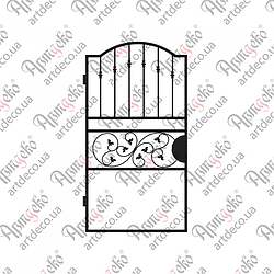 Кована хвіртка 1880х1000.(КД-10)  КОМПЛЕКТ ЕЛЕМЕНТІВ