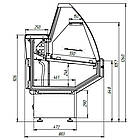 Торгова холодильна вітрина Nika 1.75, статичне охолодження, фото 8