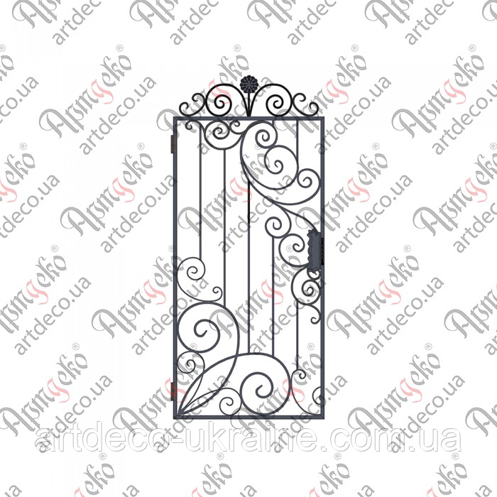 Кована хвіртка.2270х1000 (КД-28) КОМПЛЕКТ ЕЛЕМЕНТІВ, фото 1