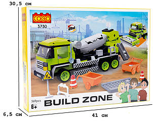 Конструктор Будівництво (369 елм.) 2в1 Бетонозмішувач / COGO  3730
