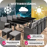 Комплект обідній плетений Palma, натуральний/ світло-сірий колір, фото 6