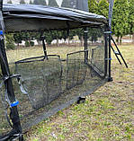 Батут для дітей Jumpi 374 см/12 футів Maxy Comfort Plus, чорний із внутрішньою сіткою, фото 3