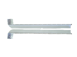 Заглушка пвх біла до металевого відливу, довжина 280 мм