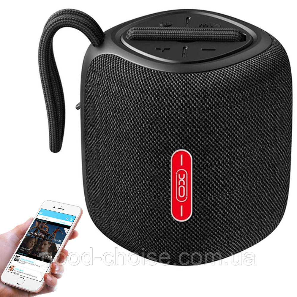 Bluetooth-колонка з мікрофоном та підтримкою TF карти, XO F38, Чорна / Портативна колонка / Блютуз колонка