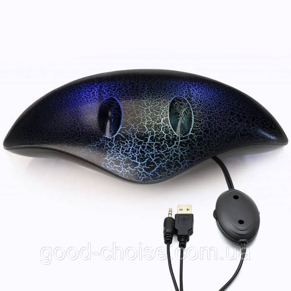 Комп'ютерна колонка з підсвіткою та USB, Скат YX-9800 / Колонка для ПК / Колонки для комп'ютера